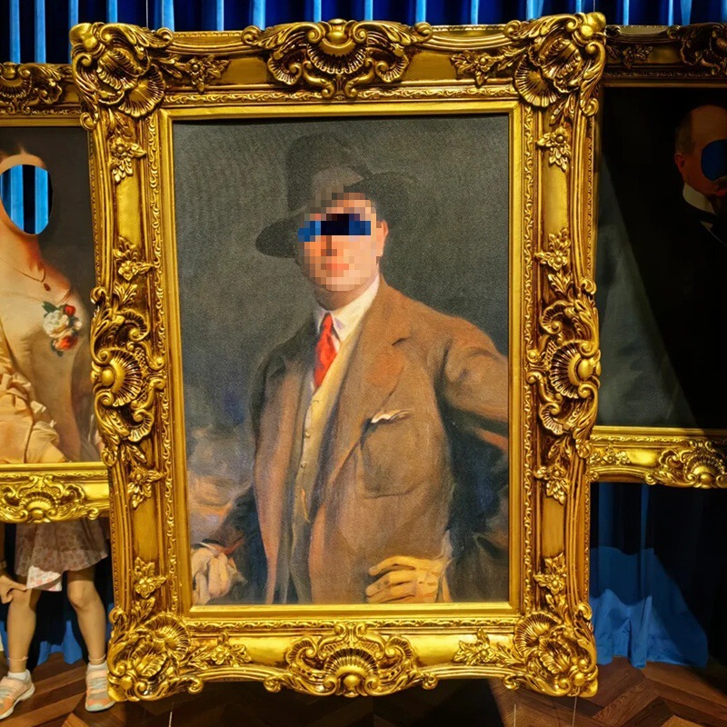 Resin Picture Frame Photo Frame Mirror Frame Shooting Decorative Frame Multi-Size Golden European Style Wall Hanging Wedding Photo Studio Photography Frame