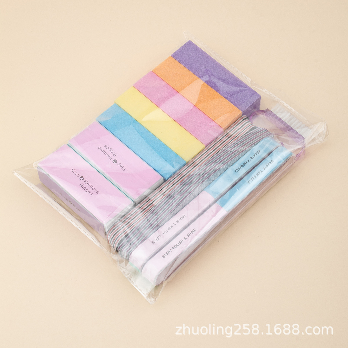 Juego de manicura de 18 piezas transfronterizas exclusivo para la entrega de una sola pieza pulido y reparación de traje completo ventas directas de fábrica