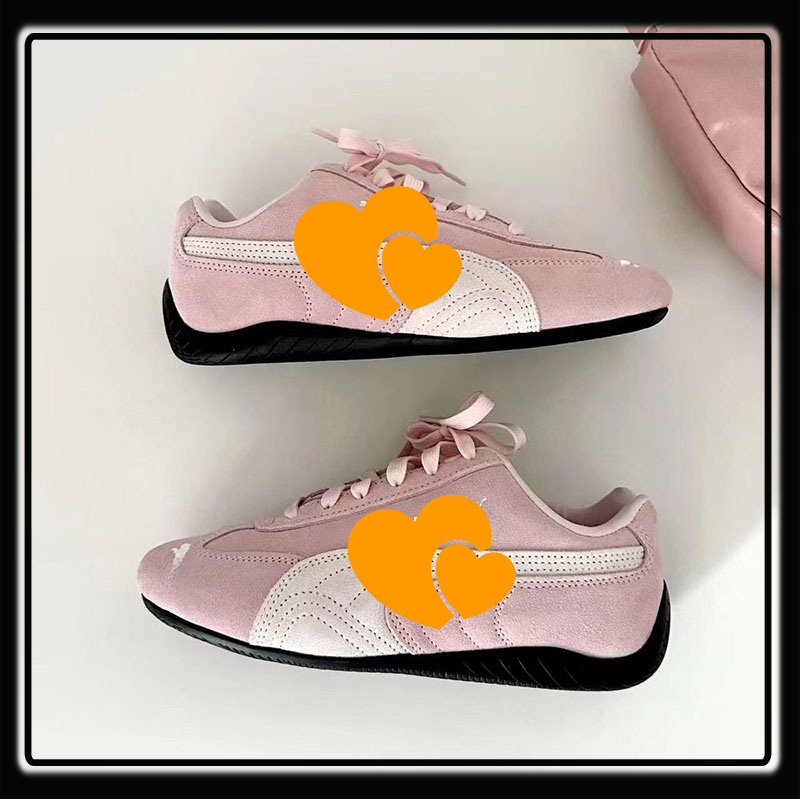 Putian Pure Original Pm Racing Shoes Rose Park Caiying Men's and Women's Couple Retro Low-Top Versatile Trendy Casual Sneakers with Laces Putian Pure Original Pm Racing Shoes Rose Park Caiying Men's and Women's Couple Retro Low-Top Versatile Trendy Casual Sneakers with Laces