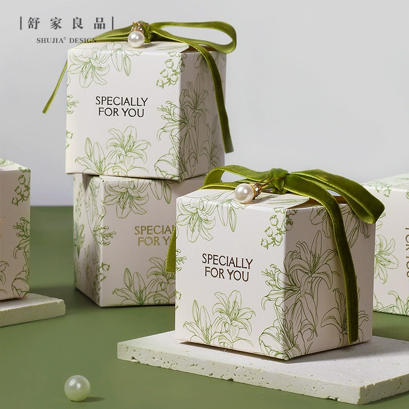Marriage Hi Sugar Box Advanced Slysaccharide INS Flower Light Luxury Wedding Smoles Special Gift Box Empty Box Package