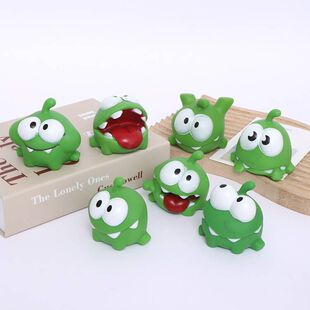 Mowing Frog Vinyl Toy Creative Pinch Fun Cute Frog Vent Children's Stress Relief Pinch Call Toy Wholesale