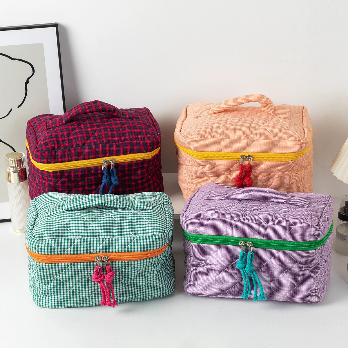 Косметичка женская 2024 новая портативная сумка для хранения большой емкости