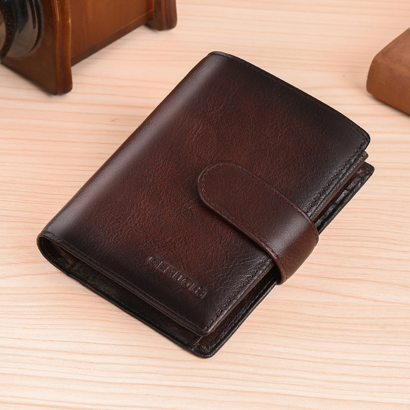 Carteras de cuero europeas y americanas, tarjeteros multifuncionales, tarjeteros múltiples, tarjeteros, tarjeteros de banco, tarjeteros de gran capacidad