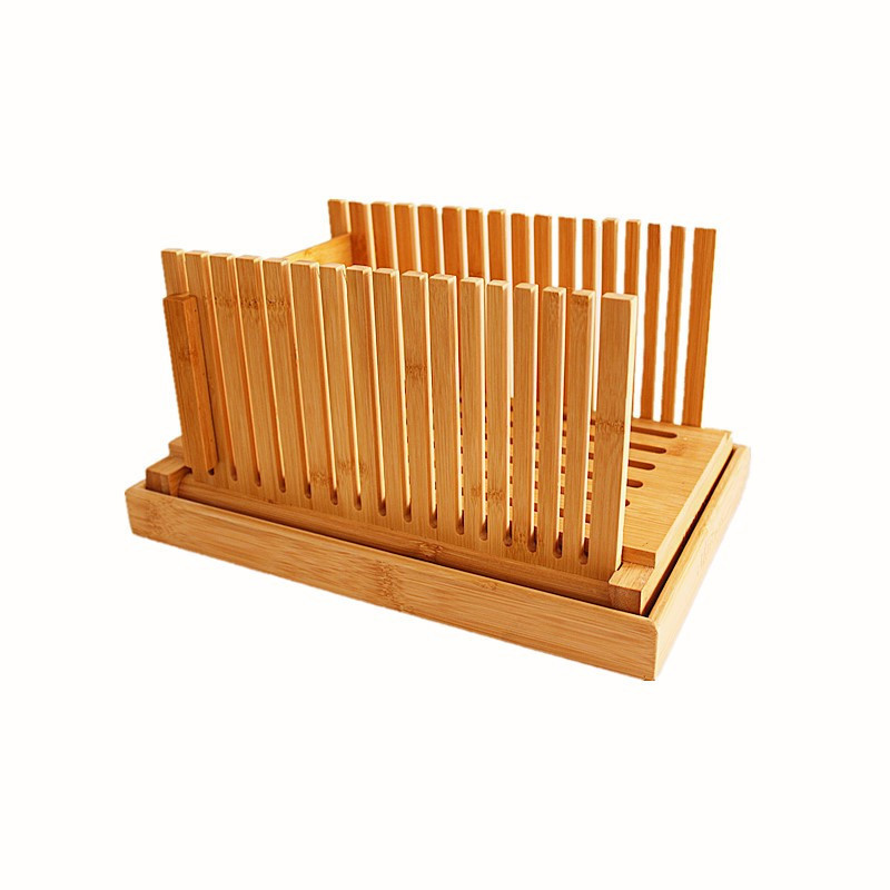 Nueva cocina de estilo japonés hogar plegable placa de corte de pan Hotel hornear tostada rebanada tabla de cortar pan rallado caja de almacenamiento