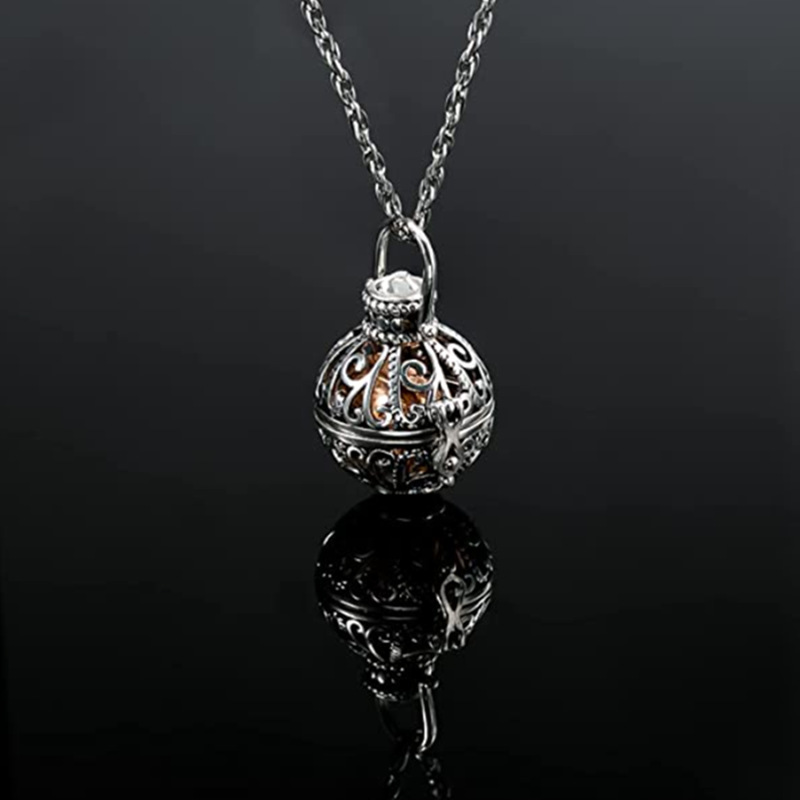 Deseo de la venta caliente de acero inoxidable vintage hueco hueso ceniza colgante para siempre en mi corazón hueso ceniza tarro