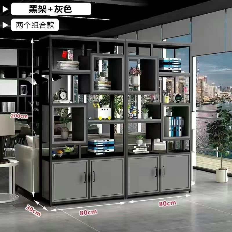 Oficina de pantalla de partición estante de hierro forjado piso estante de flores estante de decoración estante de exhibición sala de estar comedor estante de libros