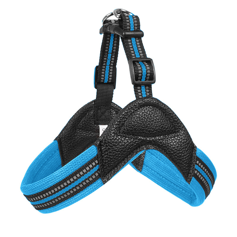 Nueva correa para el pecho para perros transfronteriza, seda reflectante simple, correa para perros domésticos medianos y grandes, al por mayor