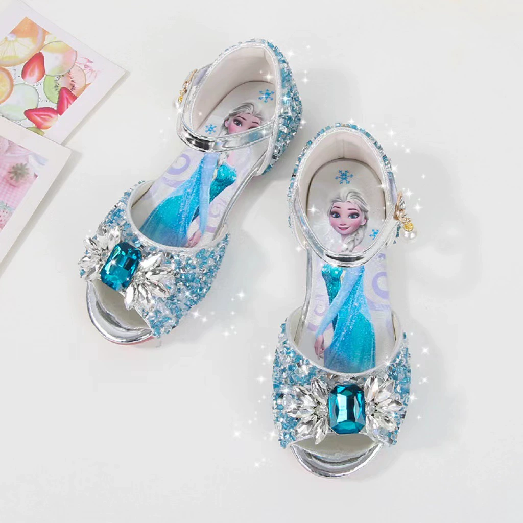 Детские сандалии принцессы со стразами для девочек