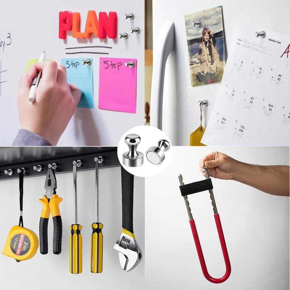 Imanes metálicos tipo chincheta, para pizarras, nevera o manualidades