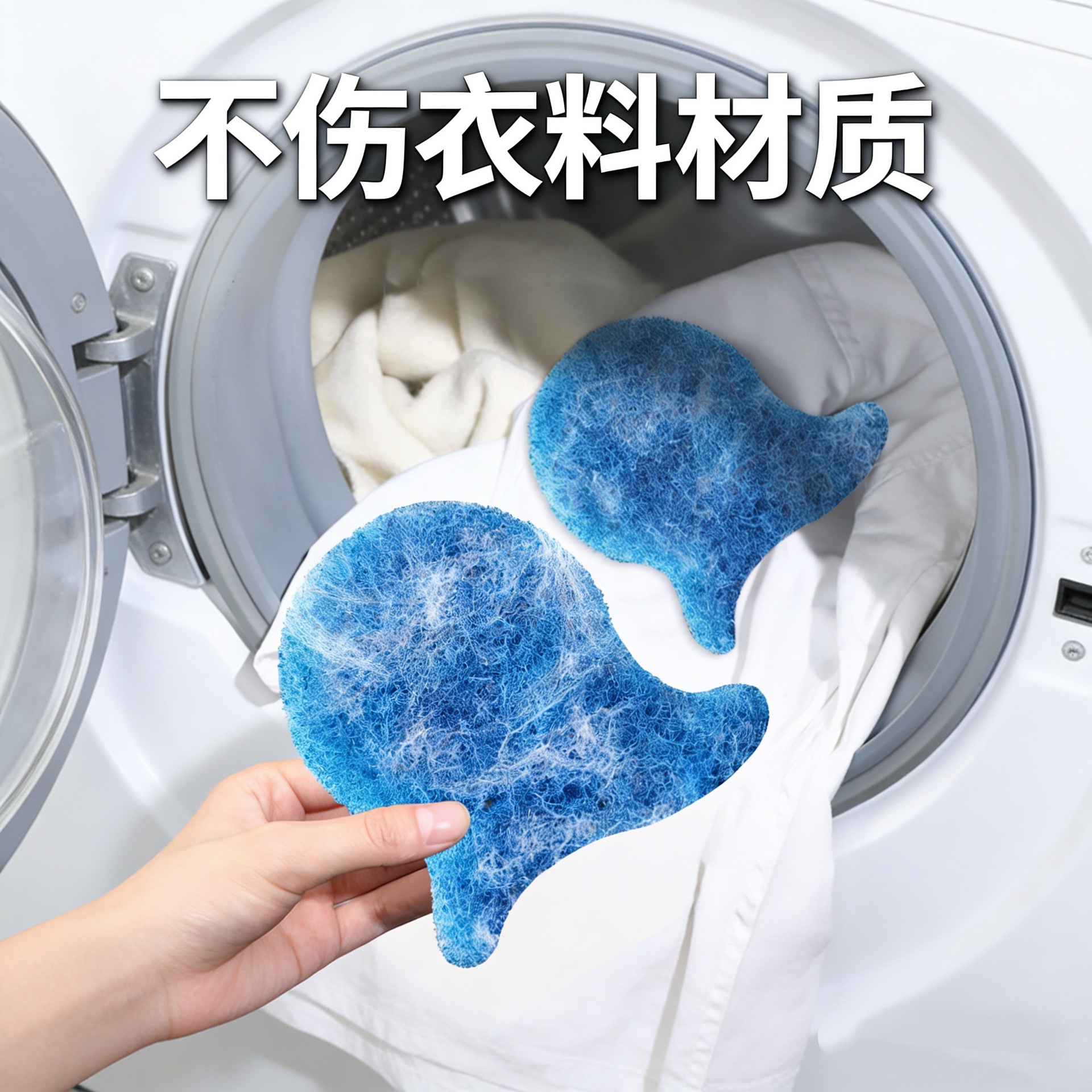 洗衣机粘毛鱼型毛絮吸附沾毛滚筒清洁毛絮收集器除毛器洗衣服专用