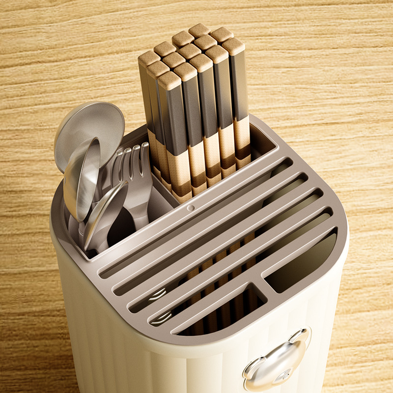 Estante de herramientas simples de la cocina, Mesa multifuncional doméstica, palillos, jaulas, cuchillos de cocina, cucharas y cajas de almacenamiento integradas