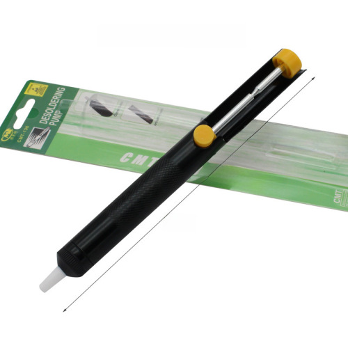 Creative Special Semi-Aluminum Solder Sucker / Gold and Black Full-Aluminum Solder Sucker Electric Iron Welding Manual Desoldering Gun