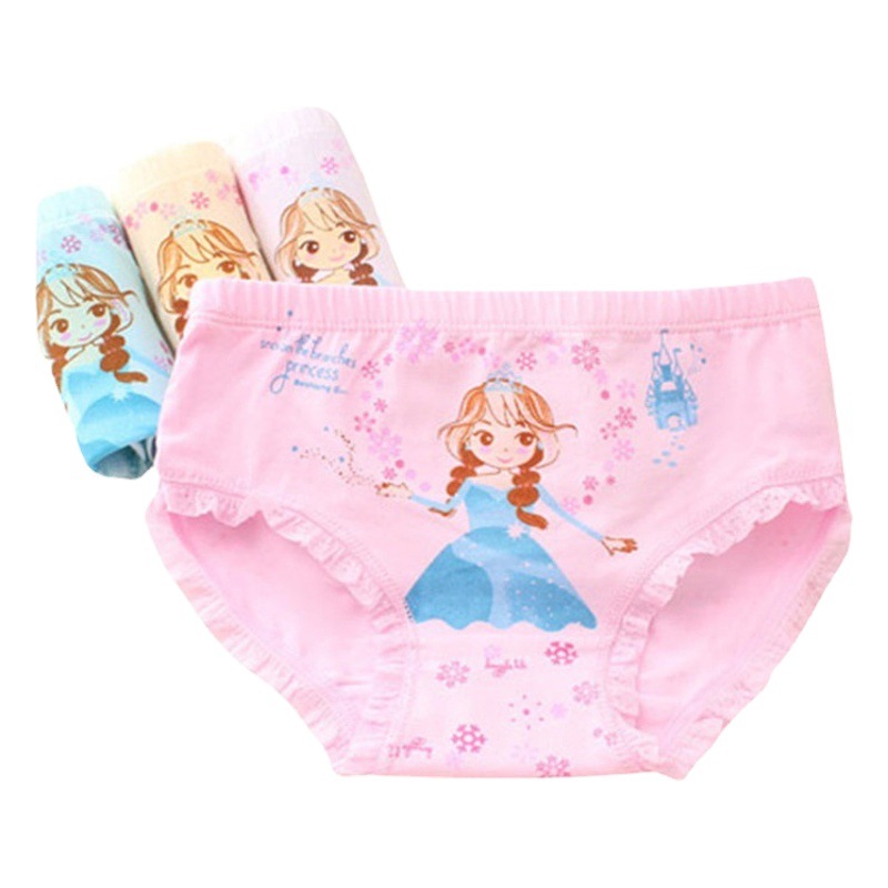 Huisha girls' underwear popular cartoon girls' triangle underwear cotton little girl infant triangle shorts