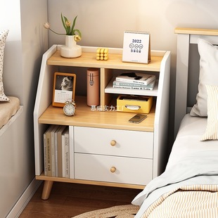 Bedside Table Small Simple Modern Home Bedroom Small Cabinet Storage Cabinet Rental Room Simple Bedside Storage Rack