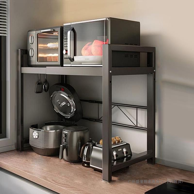 Estante de almacenamiento de platos de cocina multifuncional estante de almacenamiento de platos de armario microondas doméstico pequeño estante de platos de drenaje