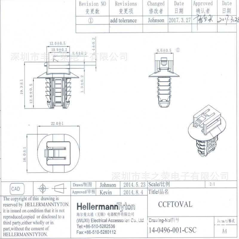 HELLERMANNTYTON������̫ͨ��Բ���������У� CCFTOVAL 151-01057