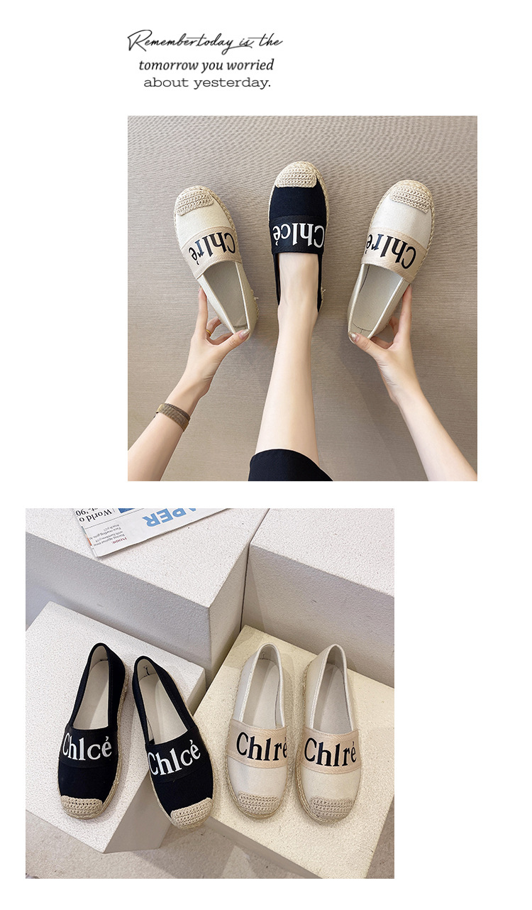 Chaussures de pêcheur pour femmes, mocassins de Style Harajuku Ins, Alphabet coréen, décontractés, plats, paresseux, nouvelle collection automne_voghion.com