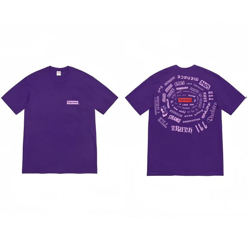 クロスボーダーファッションとトレンディなシュプリームレタープリントラウンドネック半袖ユニセックスストリートファッションTシャツドロップシッピング|undefined