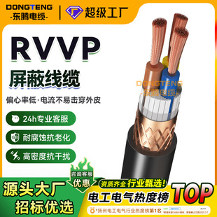 Processing and Customization of Rvvp Oxygen-Free Copper Shielded Wire 2346 Core Multi-Square Signal Control Cable Wire and Cable
