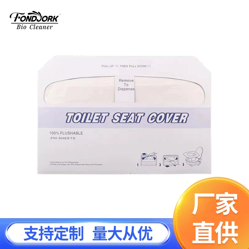 Одноразовая подушка для сиденья унитаза бумага из сырой древесной массы бумага для унитаза две точки в одну складку легко растворяется легко мыть, не блокируя унитаз