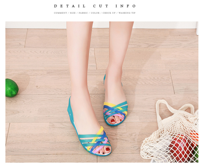 Women's Casual Color Block Open Toe Peep Toe Sandals display picture 10