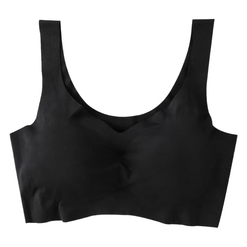 Japonés shangpin paz de la mente sujetador de sueño de cuatro generaciones inalámbrico recolectado sin costuras chaleco tubo superior de una pieza de ropa interior de refrigeración