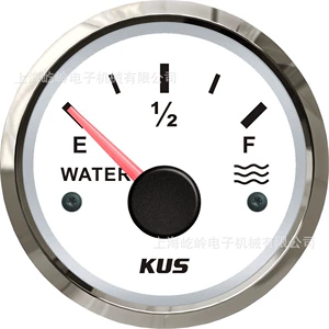 KUS Genuine 52mm Clear Water Meter Water Level Meter Water Tank Level Meter Ship Car RV Universal Night