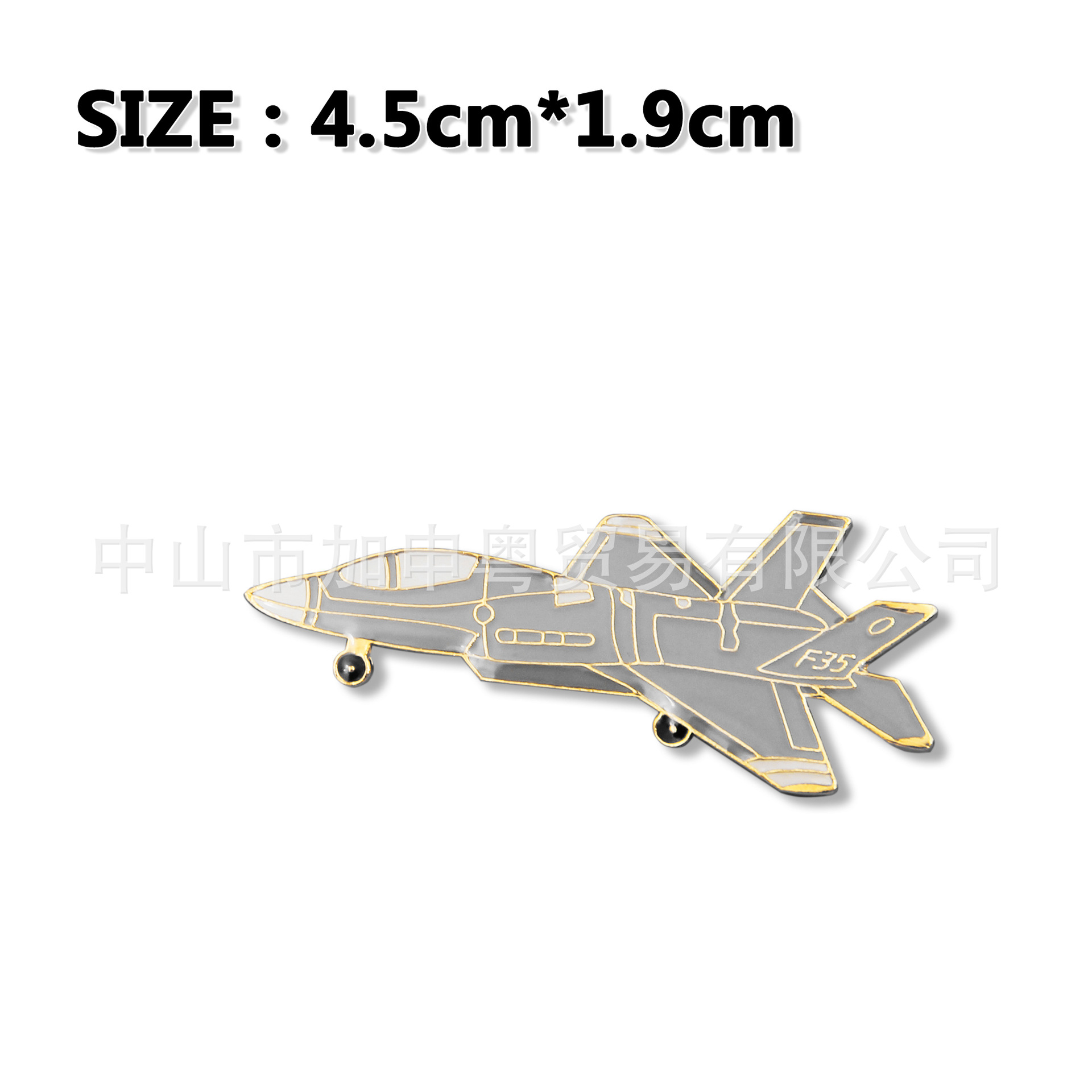 Tendencia de la personalidad combatiente de metal insignia Bombardero Avión insignia helicóptero broche PIN