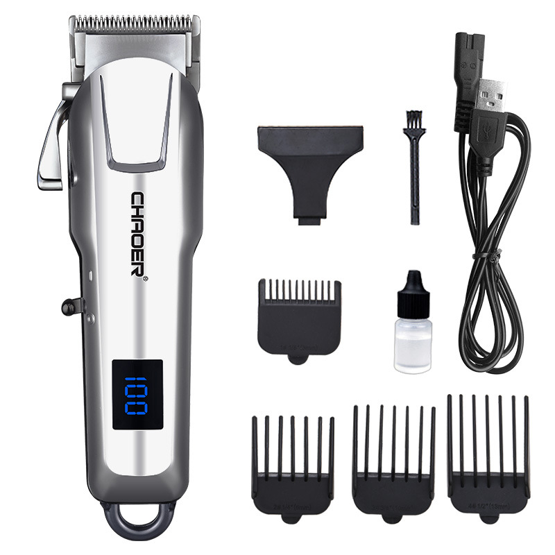 Chaoer Amazon cross-border USB liquid display electric hair clipper for adults, babies and children, home hair clipper, hair clipper