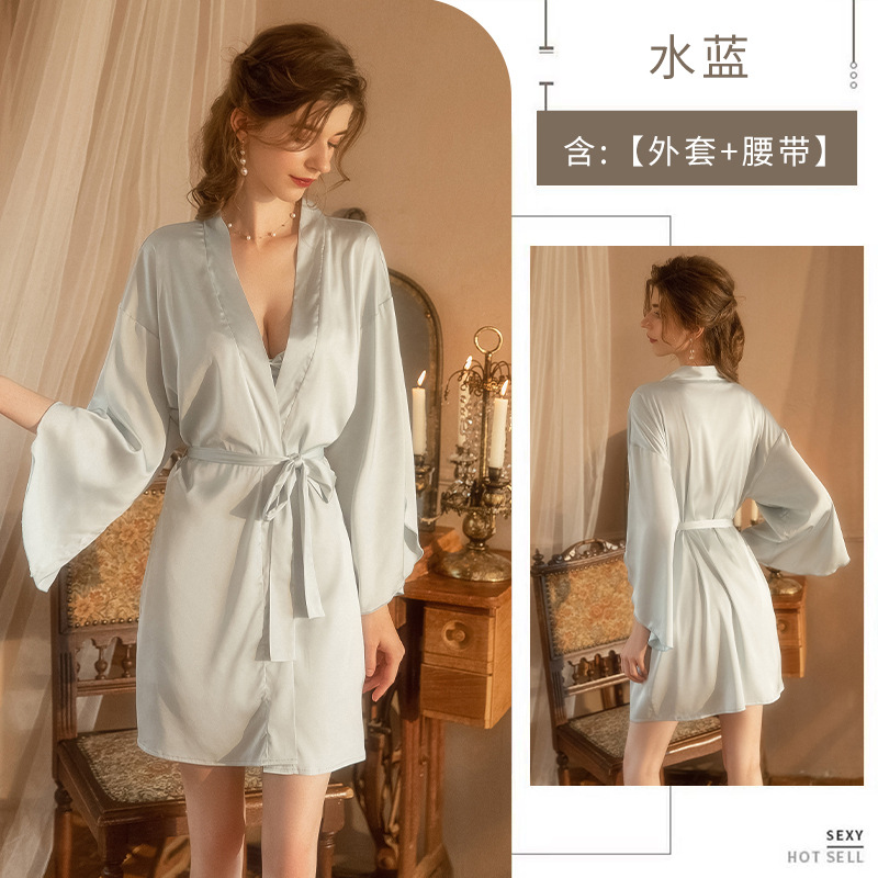 Chaqueta azul agua (cinturón exterior)