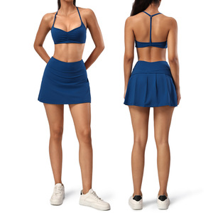 AYM041813 Naked Feel Backless Tennis Skirt Set Quick Dry Fitness Aoyema wholesale