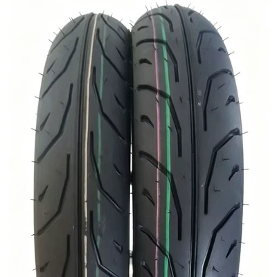 Cross-border in-stock motorcycle 90/90-14 vacuum explosion-proof, anti-slip, wear-resistant, high-grip semi-sintered electric vehicle tire