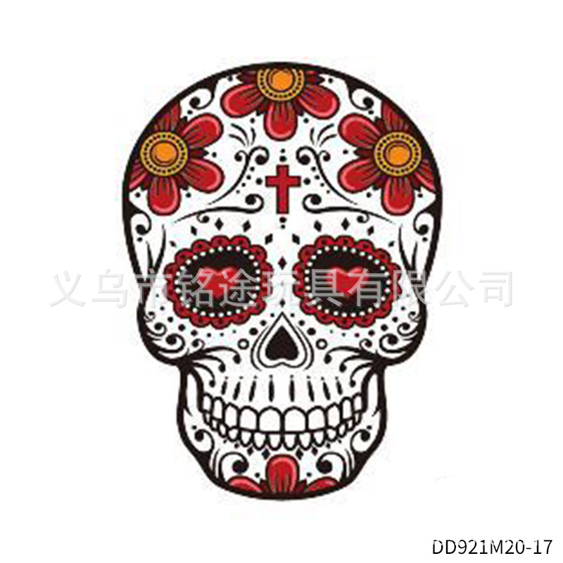 Suministros de fiesta de carnaval mexicano Día de los muertos Pegatinas de fiesta divertida para niños Accesorios de fotografía mexicana