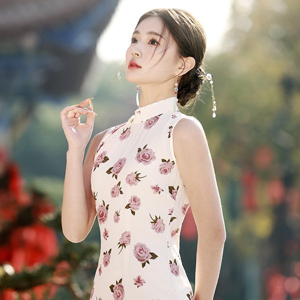 Spring summer lightweight retro cheongsam