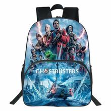 Ghostbusters捉鬼敢死队圆前袋大中小学生书包 DIY定制双肩包