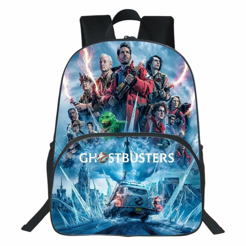 Ghostbusters捉鬼敢死队圆前袋大中小学生书包 DIY定制双肩包