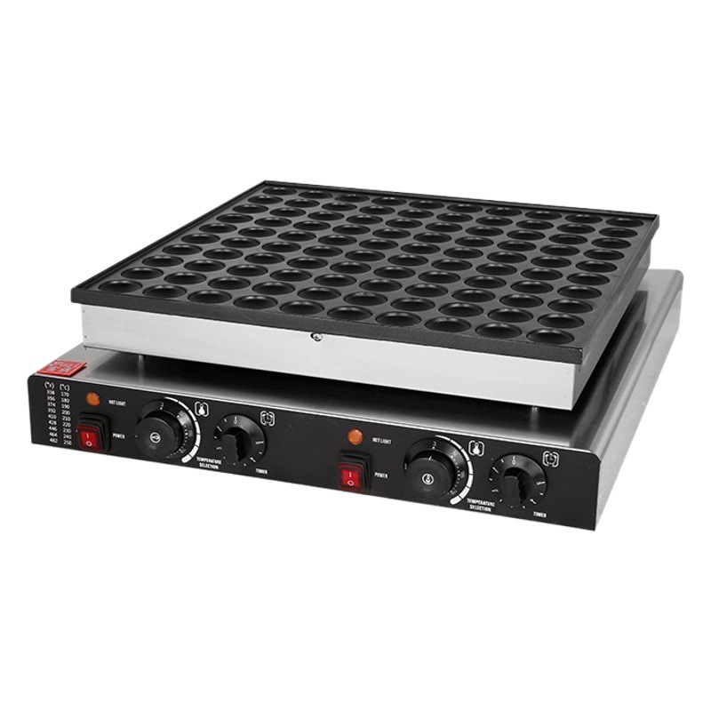 Máquina para Hacer Panqueques Eléctrica Comercial Fuqi de 25 Orificios, Máquina para Hacer Waffles Dorayaki Japoneses en Forma de Moneda Redonda, Máquina para Hacer Panqueques de 36 Orificios