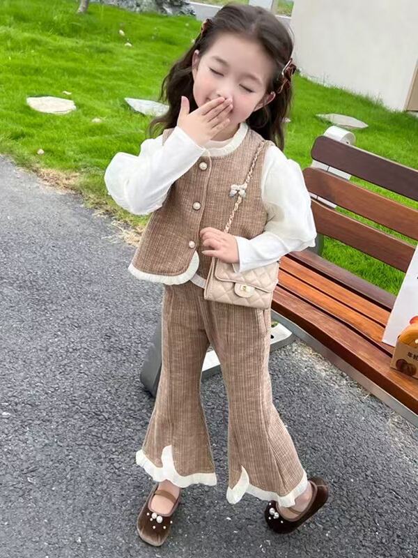 女童秋装洋气时髦炸街套装2025新款儿童网红春秋季韩版宝宝小香风|undefined