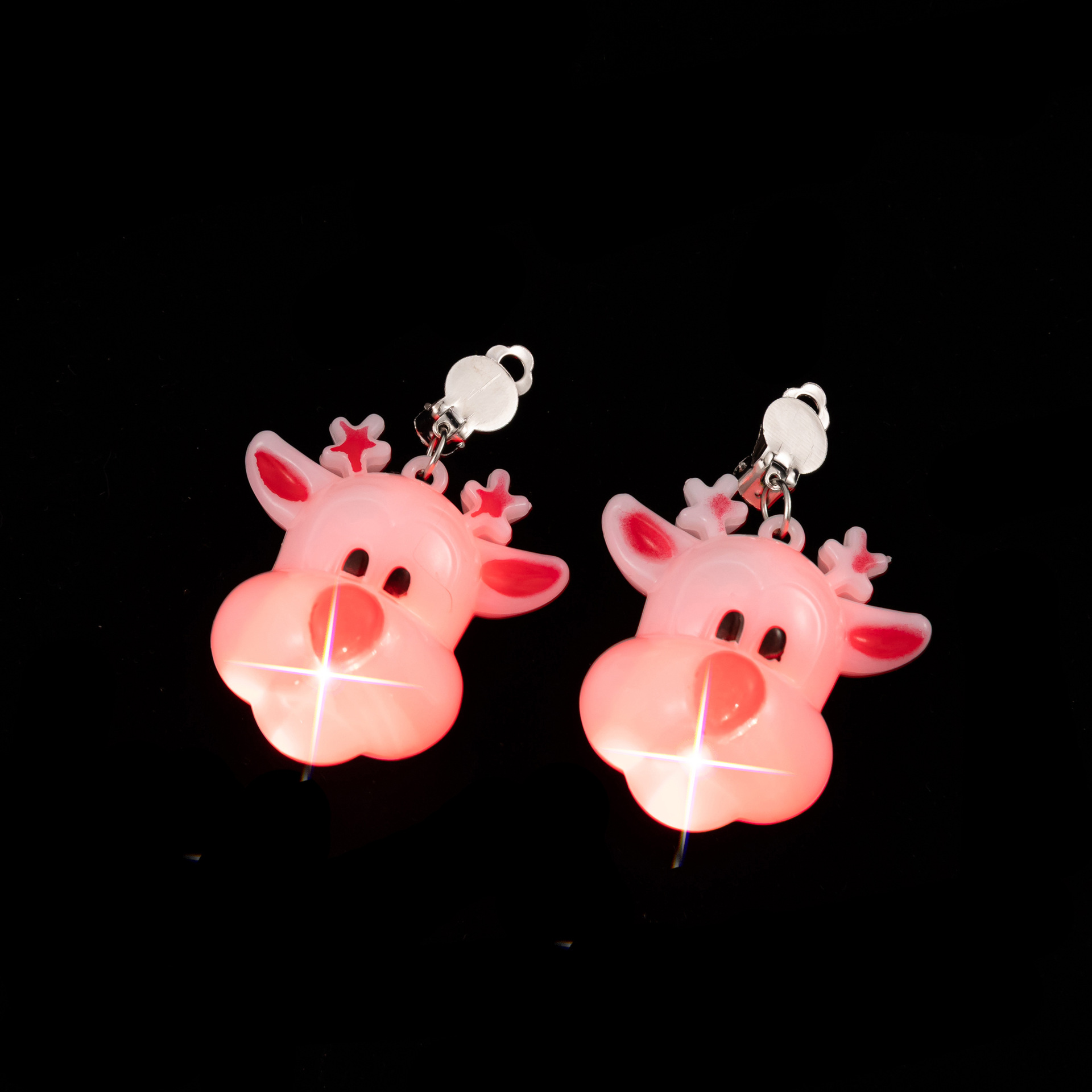 18g Weight Drop Earrings Classification 1 Pair Quantity Festival Occasion Plastic Material Christmas Festival Christmas Tree, Santa Claus Pattern Women'S Gender Fashion Style Fashion Christmas Tree Santa Claus Plastic Women's Drop Earrings 1 Pair 29