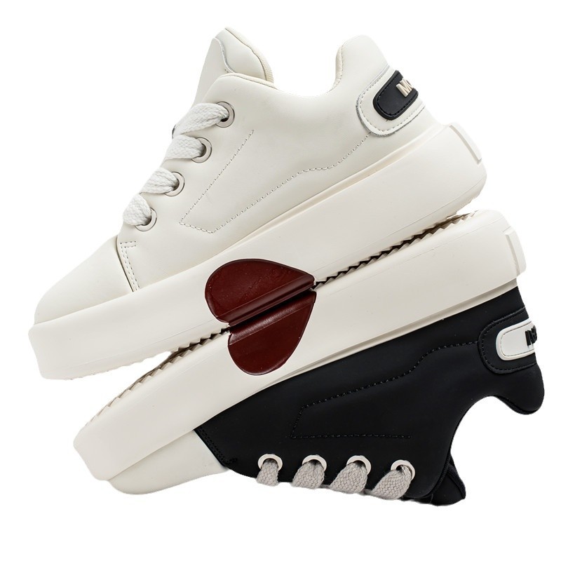 2025 Tide Viento de primavera transmisión en vivo nicho de fondo grueso ins alto amor skate viento de puerto tembloroso zapatos de pan transpirables