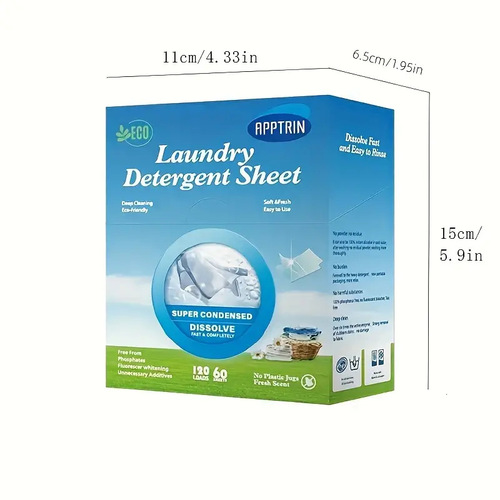 Wholesale 60 pieces of Laundry Detergent Sheet Bubble Wrap