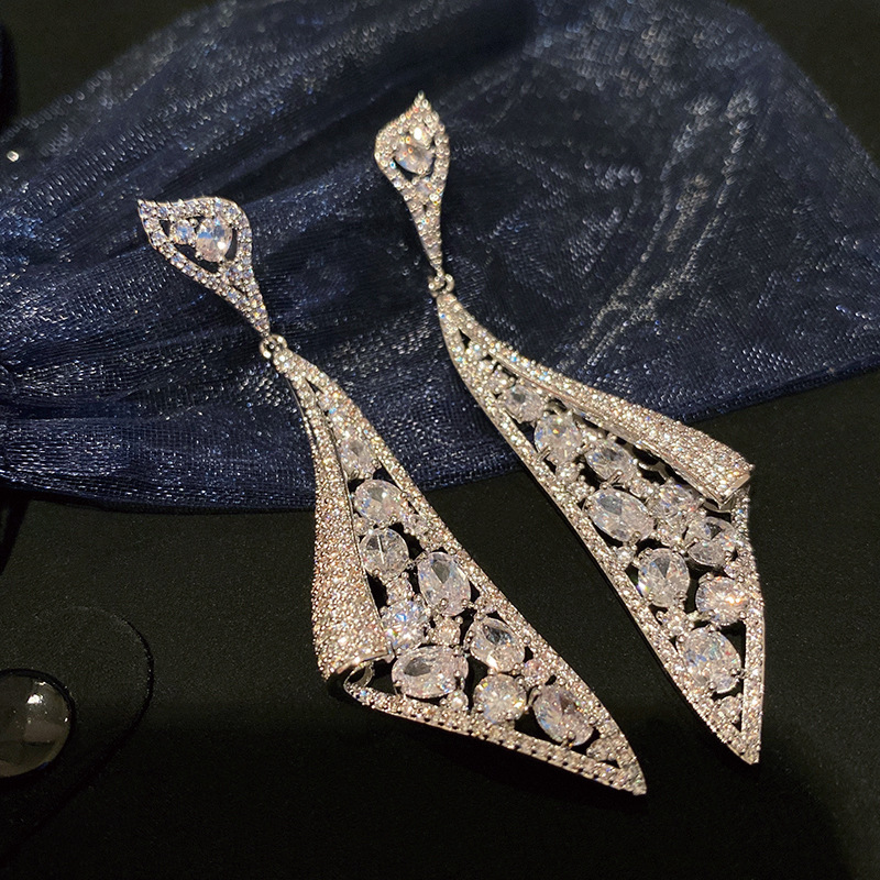 Platinum earrings