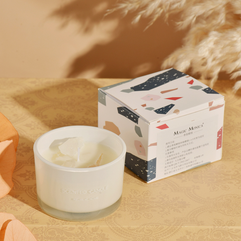 Macaron cristal piedra vela aromaterapia aceite esencial transfronterizo ins fragancia fresca lindo Regalo De vacaciones en stock