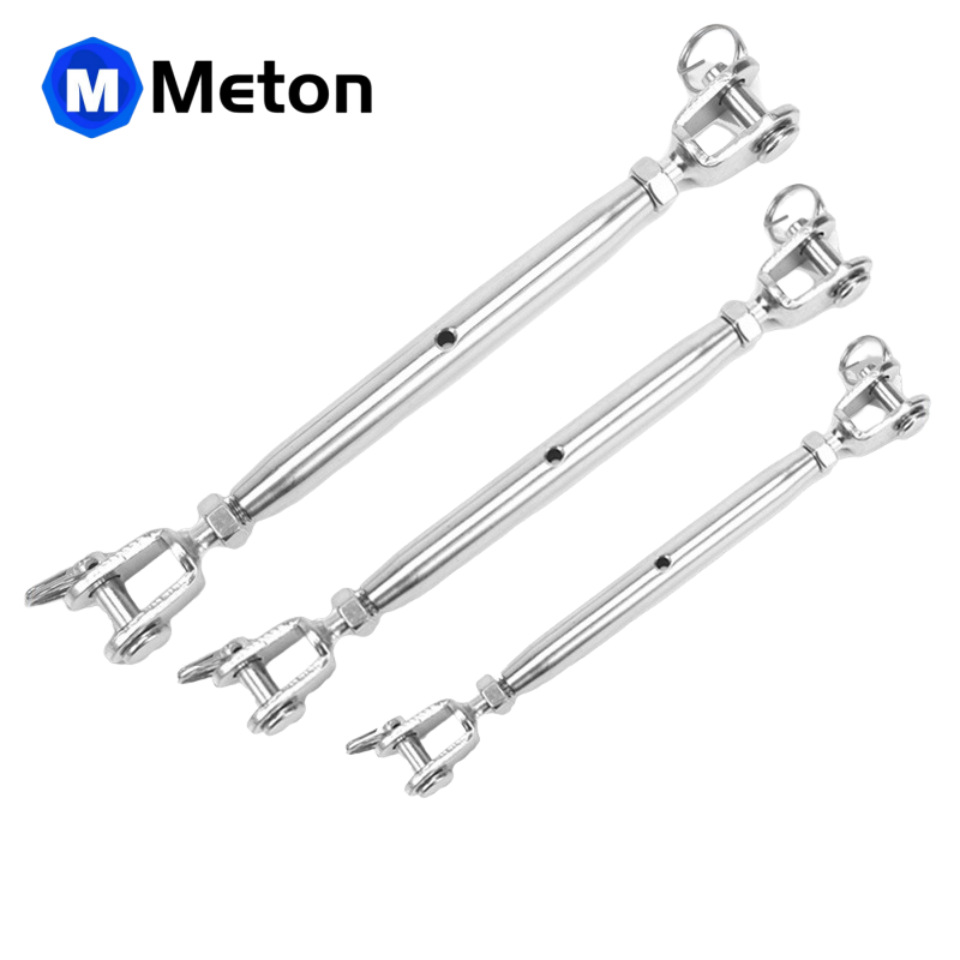 铭邦金属叉叉封闭花篮钢丝绳接线器  304/316花篮  护栏配件