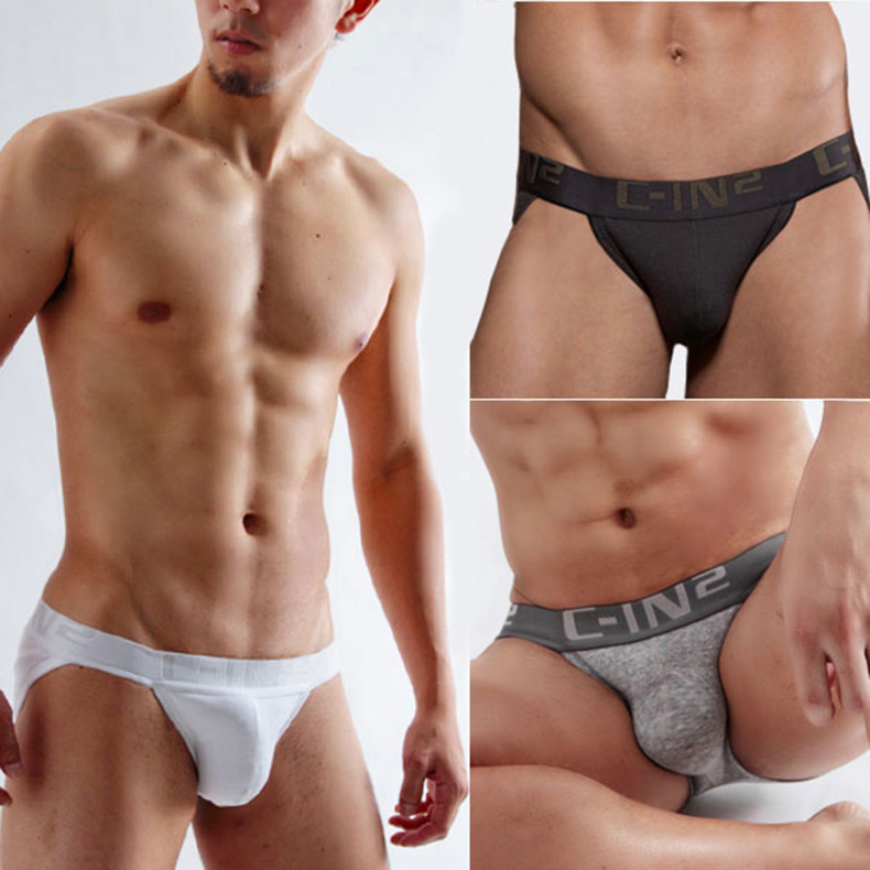 [generation] 1026 high quality rib cotton classic solid color men's triangle split underwear stable supply TBPDD
