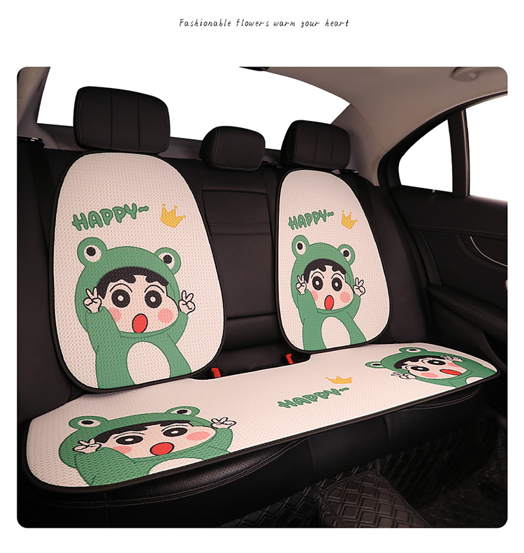 Cute Cartoon Crayon Shin New Car Seat Cushion Four Seasons Universal Cyber Popular Half Bag Seat Cover Women's Seat Cushion Winter Seat Cover
