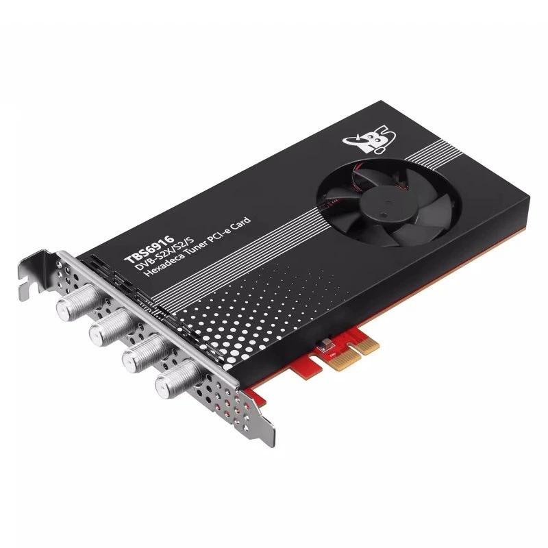 TBS6916 DVB-S2X/S2/S 16-кантный PCIe TV-приемник для ПК, вход по частоте