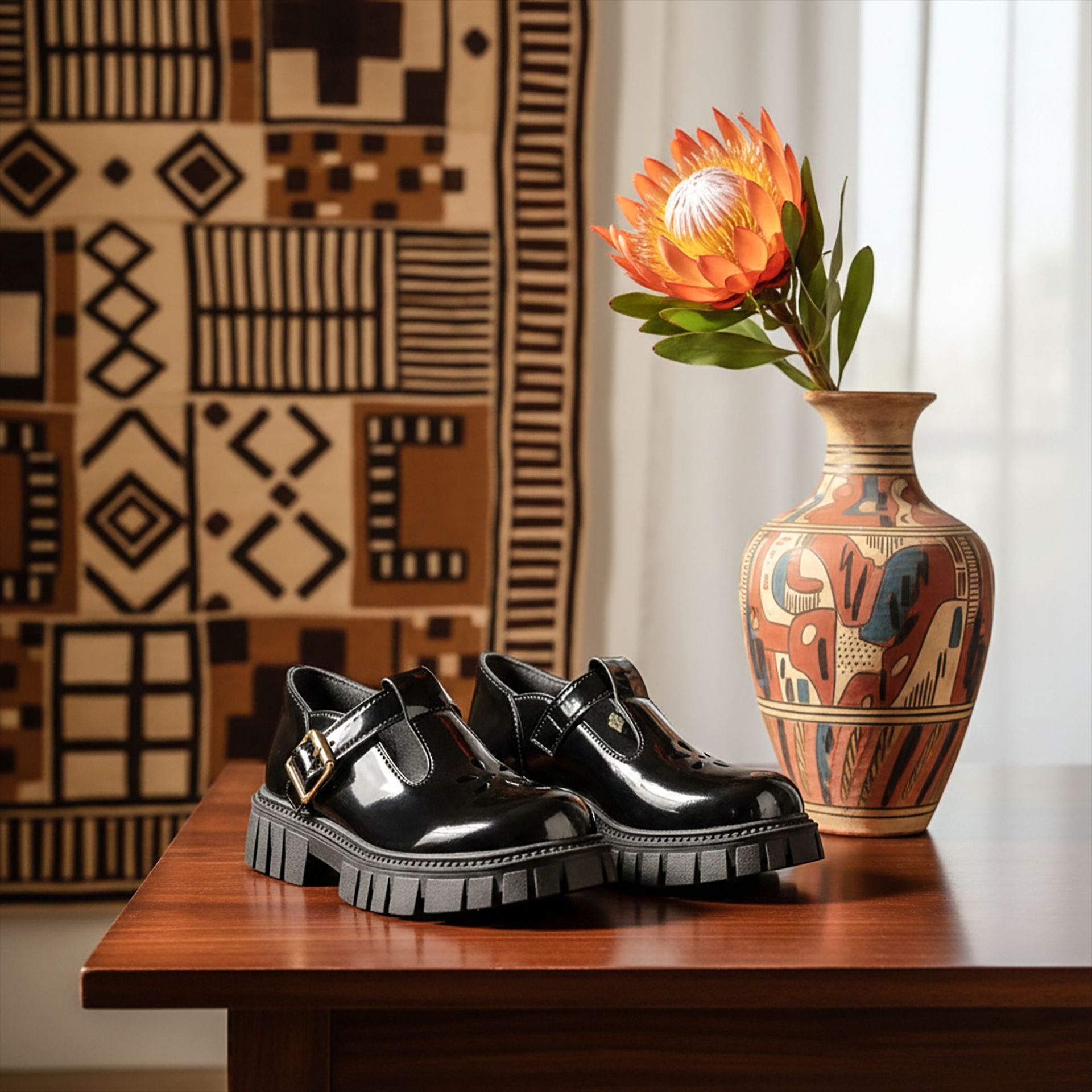 2026 Spring and Autumn Round-Toe Student Shoes Children's Retro Lolita Mary Jane Leather Shoes Mary Jane Leather Shoes