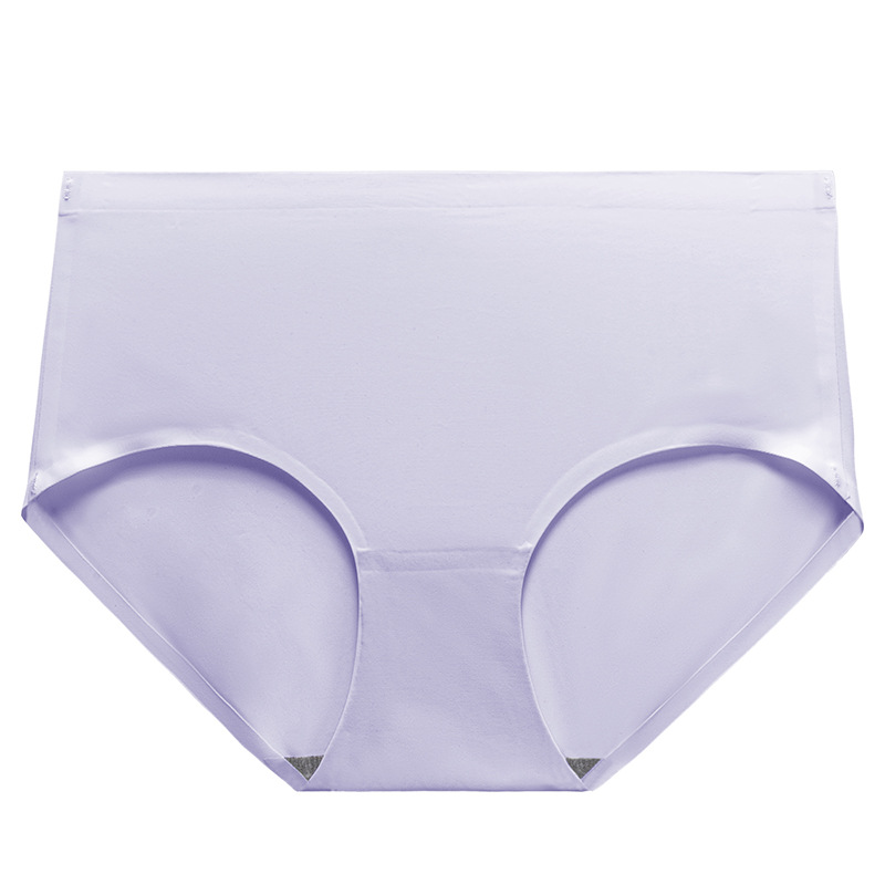 Color sólido simple cintura media chica verano ropa interior de seda de hielo cómodo transpirable delgado de una pieza escritos de las mujeres al por mayor
