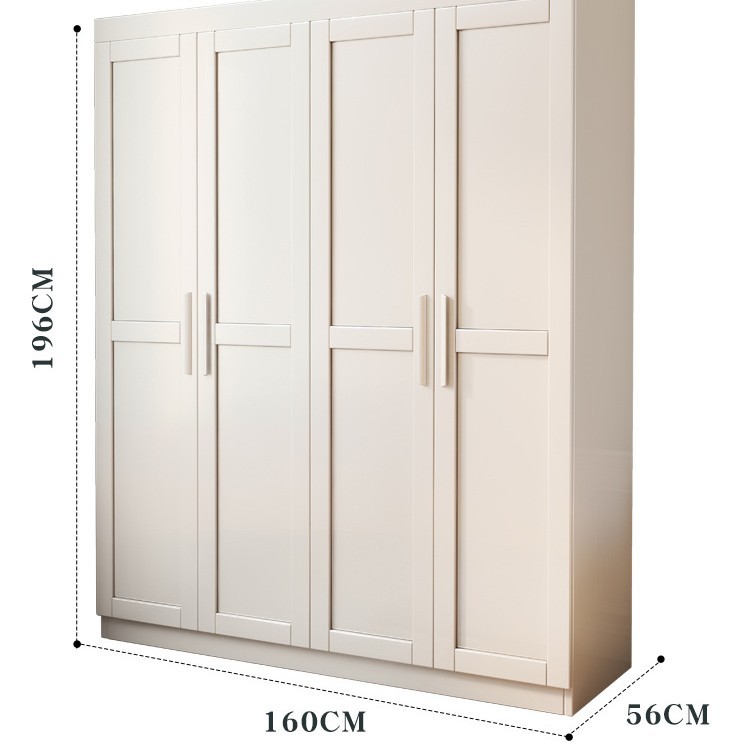 Armario de madera maciza nórdica pequeño apartamento armario de piso de dormitorio moderno minimalista multi-puerta gabinete de madera maciza image 14